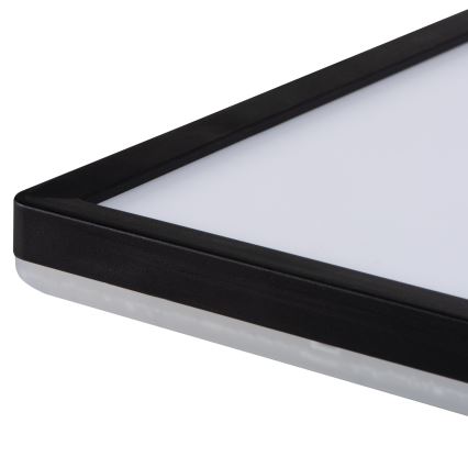 LED stropno svjetlo AZPO LED/22W/230V 3000/4000/6000K 42x42 cm IP54 crna