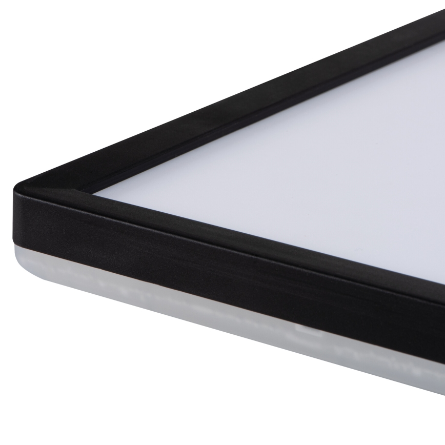 LED stropno svjetlo AZPO LED/22W/230V 3000/4000/6000K 42x42 cm IP54 crna