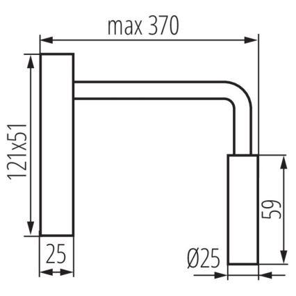 LED Zidna svjetiljka TONIL LED/2,7W/230V bijela