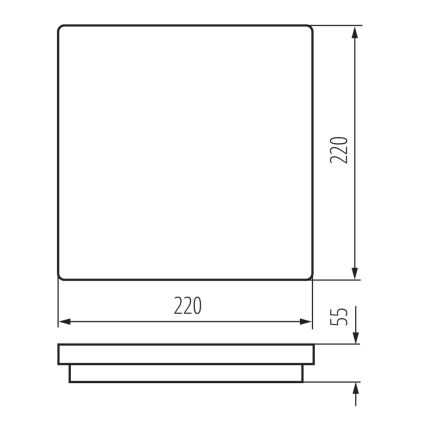 LED Vanjska svjetiljka BENO LED/18W/230V 4000K bijela IP54