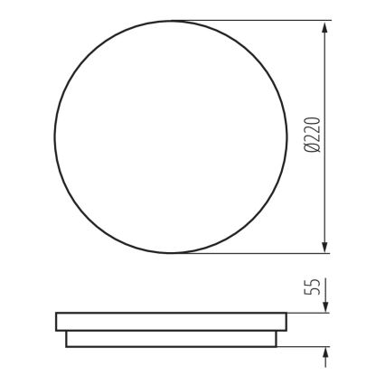 LED Vanjska svjetiljka sa senzorom BENO LED/18W/230V 4000K antracit IP54