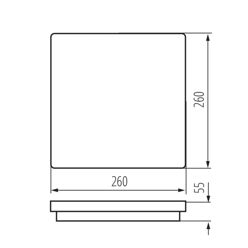 LED Vanjska svjetiljka sa senzorom BENO LED/24W/230V 4000K antracit IP54