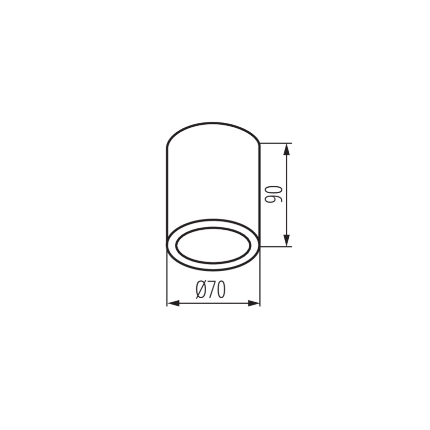 Kanlux 33361 - Vanjska reflektorska svjetiljka AQILO 1xGU10/7W/230V IP65 crna