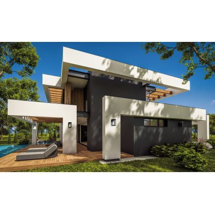 Vanjsko zidno svjetlo s senzorom VIMO 1xE27/15W/230V IP44