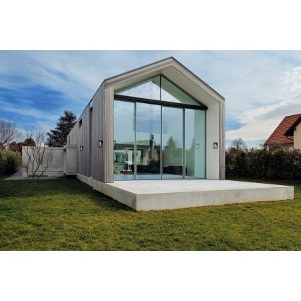 Vanjsko zidno svjetlo s senzorom VIMO 1xE27/15W/230V IP44