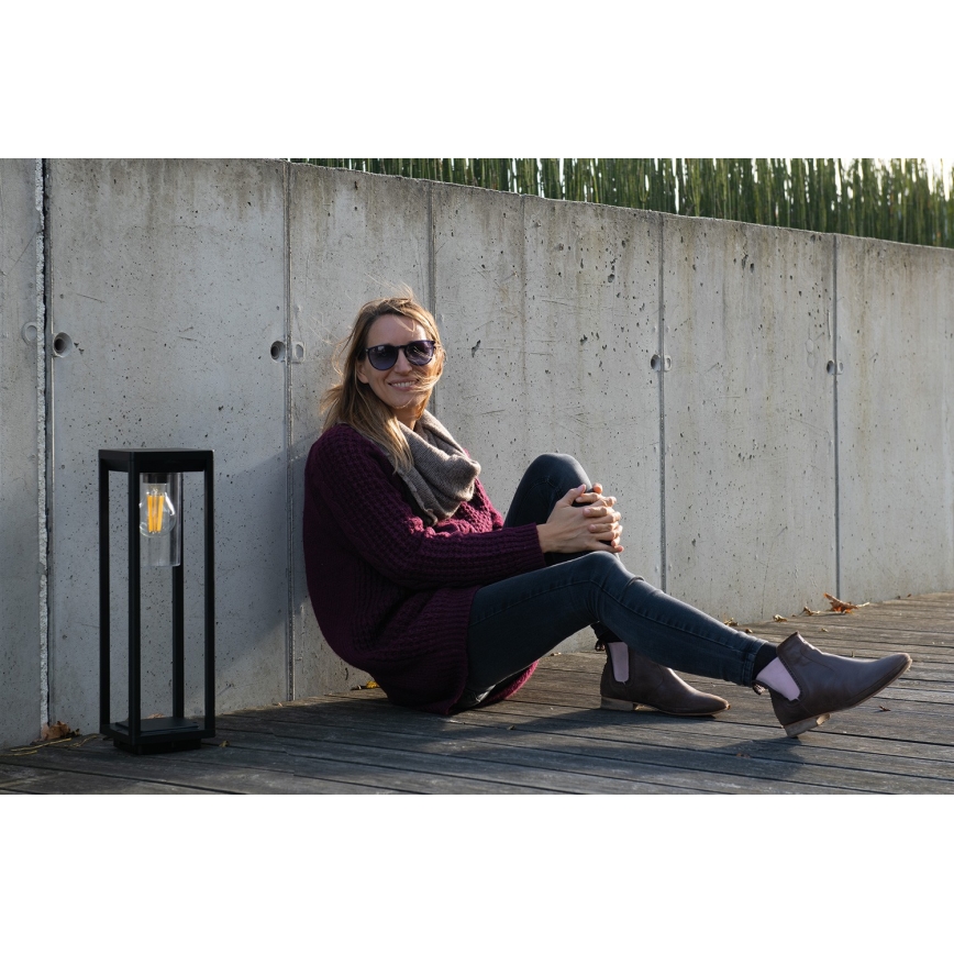 Vanjsko svjetlo VIMO 1xE27/15W/230V 50 cm IP44 crno