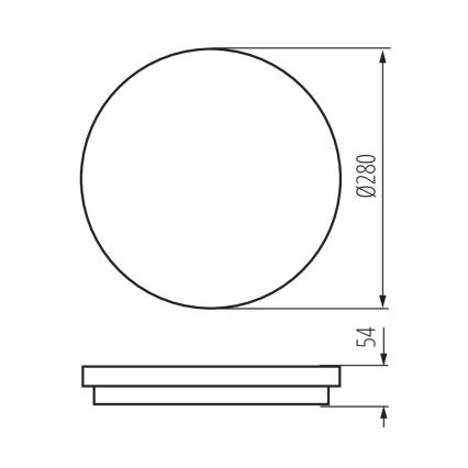 LED Svjetiljka za kupaonicu sa senzorom STIVI LED/24W/230V IP65