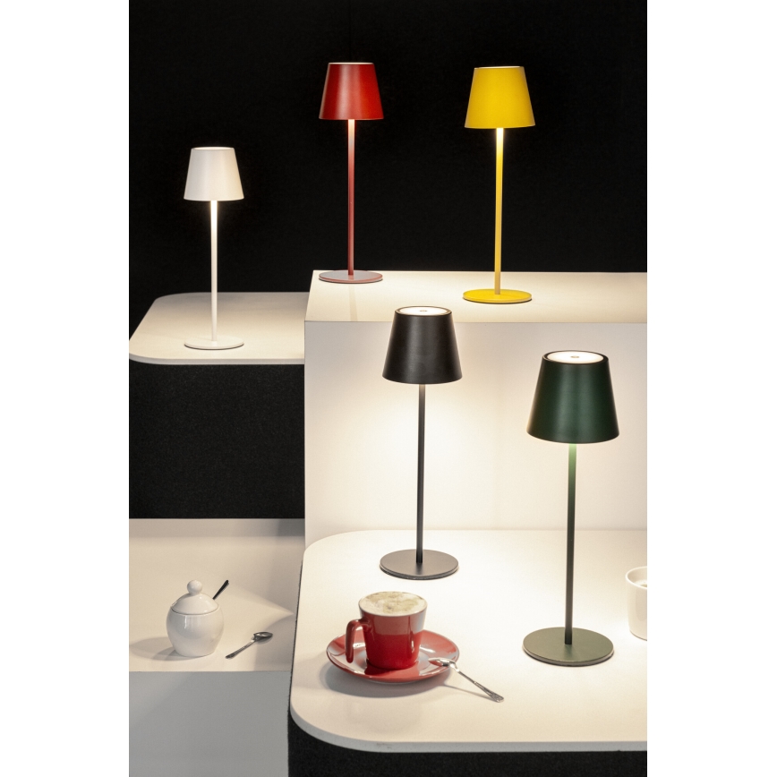LED Prigušiva punjiva stolna lampa INITA LED/1,2W/1800 mAh IP54 crvena