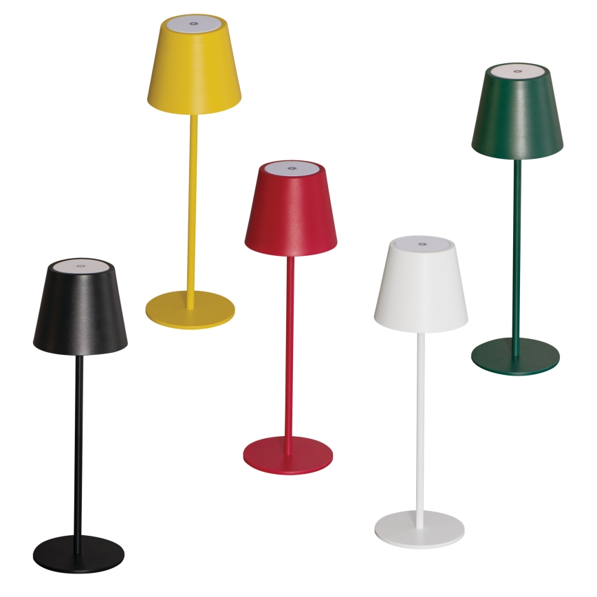LED Prigušiva punjiva stolna lampa INITA LED/1,2W/1800 mAh IP54 crvena