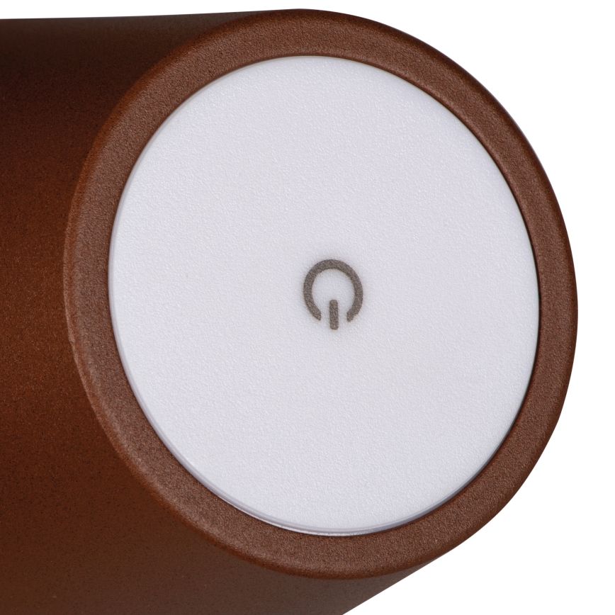 LED Prigušiva punjiva stolna lampa INITA LED/1,2W/1800 mAh IP54 smeđa