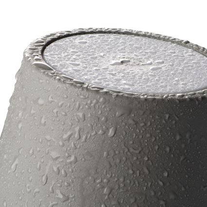 LED Prigušiva punjiva stolna lampa INITA LED/1,2W/1800 mAh IP54 siva