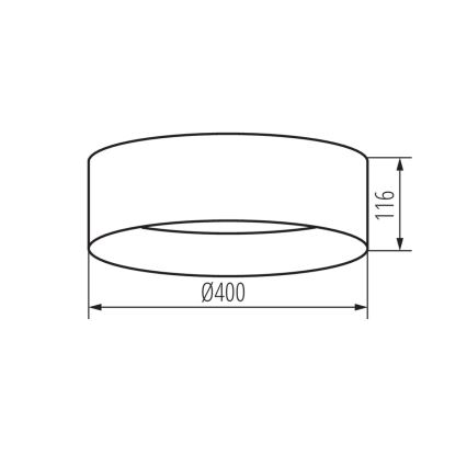 LED Stropna svjetiljka RIFA LED/17,5W/230V 4000K bijela