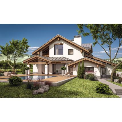 Vanjska zidna svjetiljka PEVO 1xGX53/11W/230V IP44 antracitna