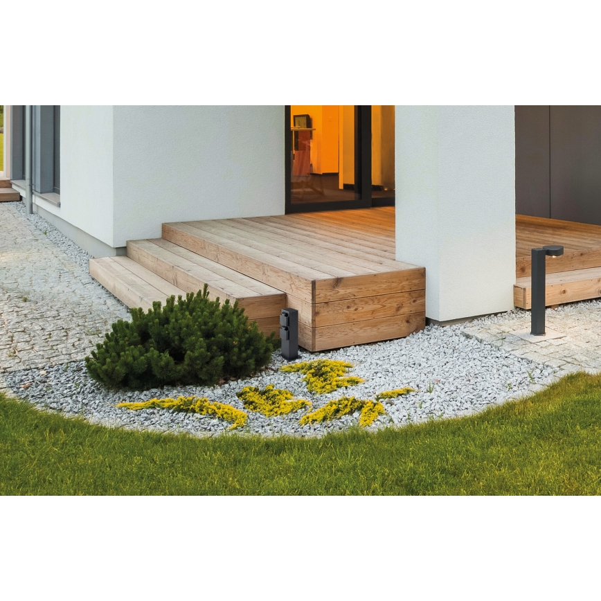 Vanjski stup za utičnice NASTO 2Z Tip E 230V IP44 antracit