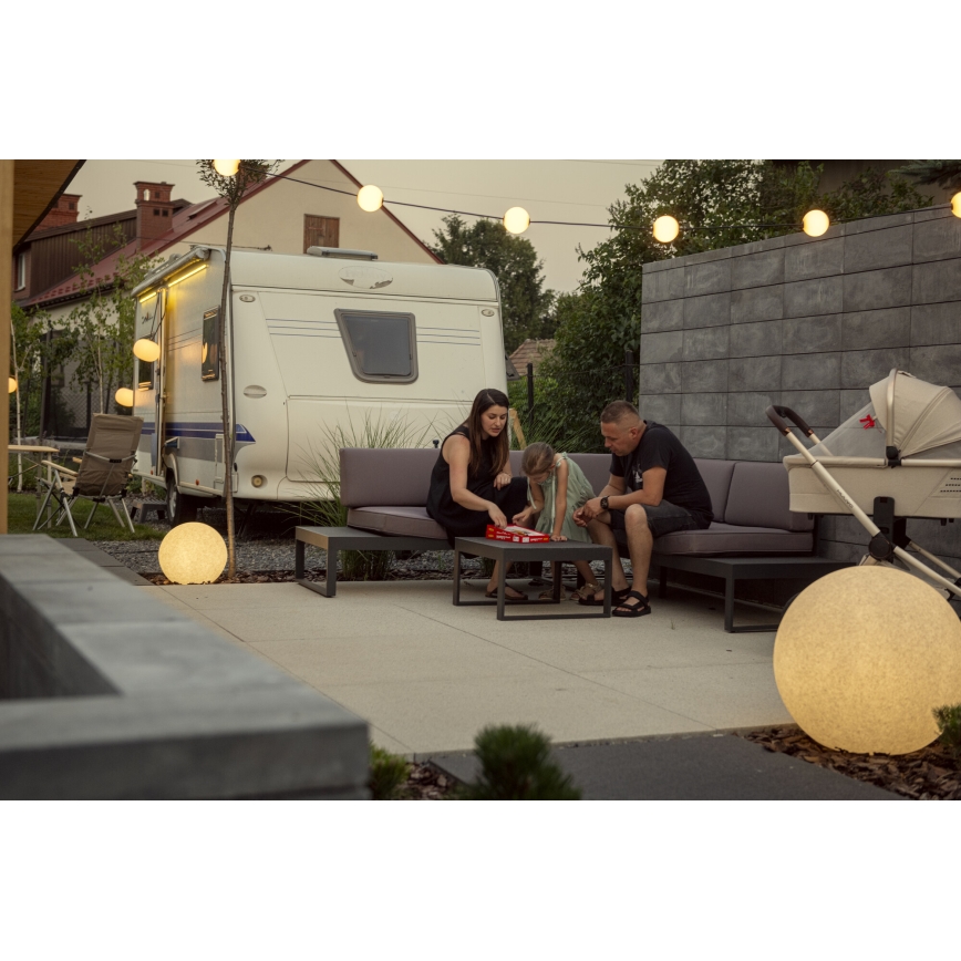 Vanjska lampa STONO 1xE27/15W/230V Ø 31,5 cm IP65