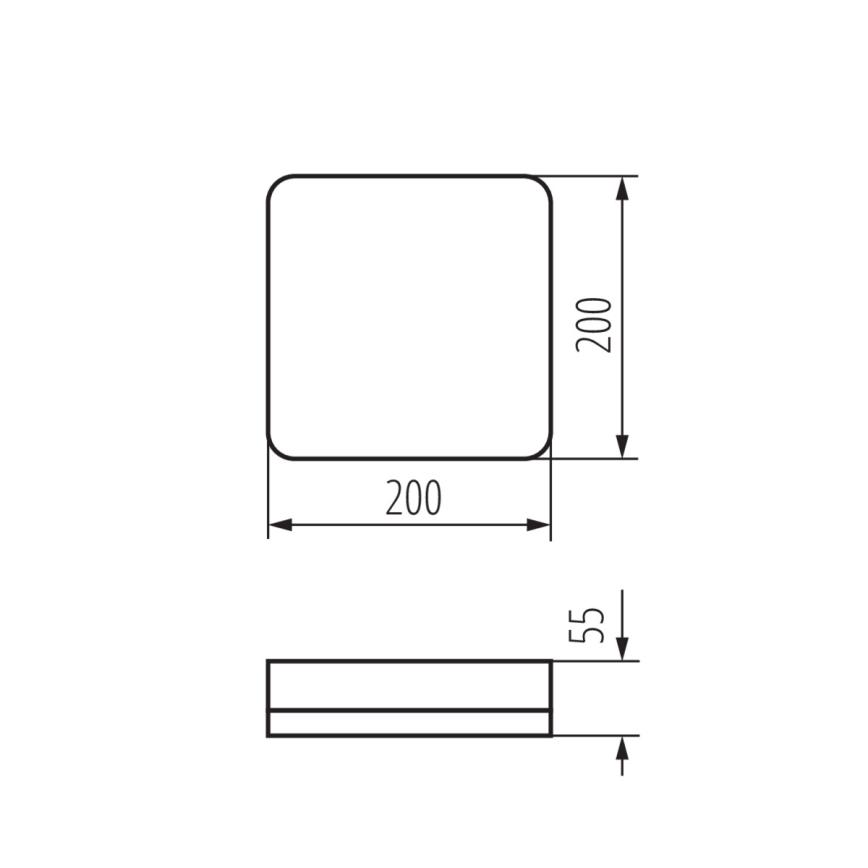 LED Radna stropna svjetiljka IPER LED/19W/230V IK10 IP65 uglast bijela