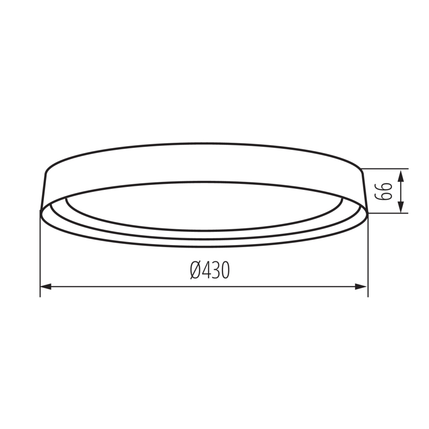 LED Stropna svjetiljka NIFU LED/17,8W/230V pr. 43 cm bijela/smeđa