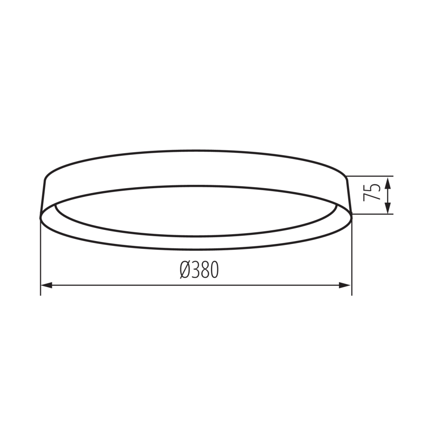 LED Stropna svjetiljka SOLN LED/17,5W/230V pr. 38 cm bijela/zlatna