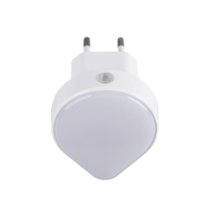 Kanlux 37396 - LED Prigušiva orijentacijska svjetiljka sa senzorom za dan/noć za utičnicu ULOV LED/0,5W/230V bijela