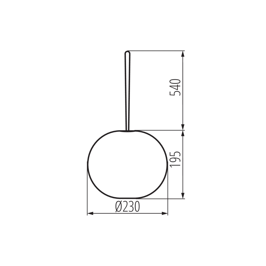 LED Prigušiva vanjska punjiva viseća svjetiljka STONO LED/1W/3000 mAh IP54