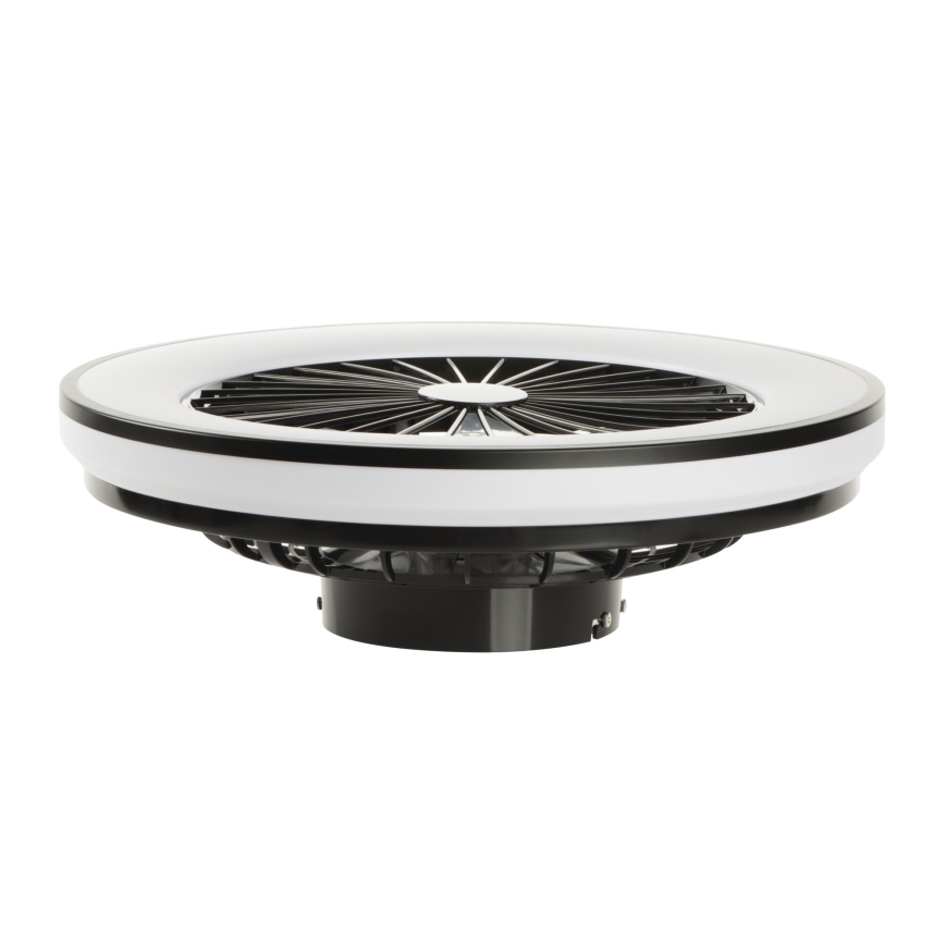 LED Prigušiva stropna svjetiljka s ventilatorom PLAVE LED/48W/230V 3000/4000/6500K + daljinski upravljač