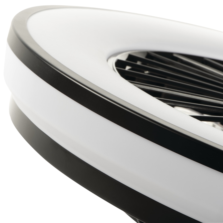 LED Prigušiva stropna svjetiljka s ventilatorom PLAVE LED/48W/230V 3000/4000/6500K + daljinski upravljač