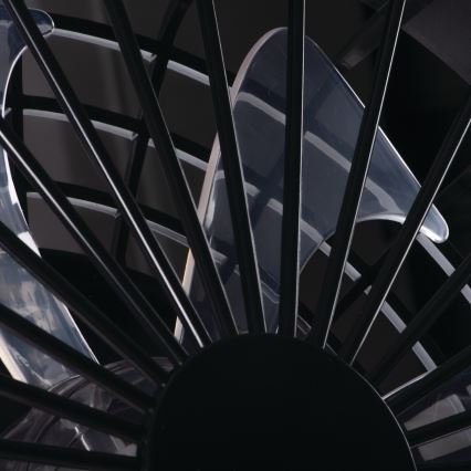 LED RGBW Prigušiva stropna svjetiljka s ventilatorom PLAVE LED/48W/230V 3000/4000/6500K + daljinski upravljač