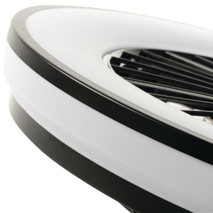 LED RGBW Prigušiva stropna svjetiljka s ventilatorom PLAVE LED/48W/230V 3000/4000/6500K + daljinski upravljač