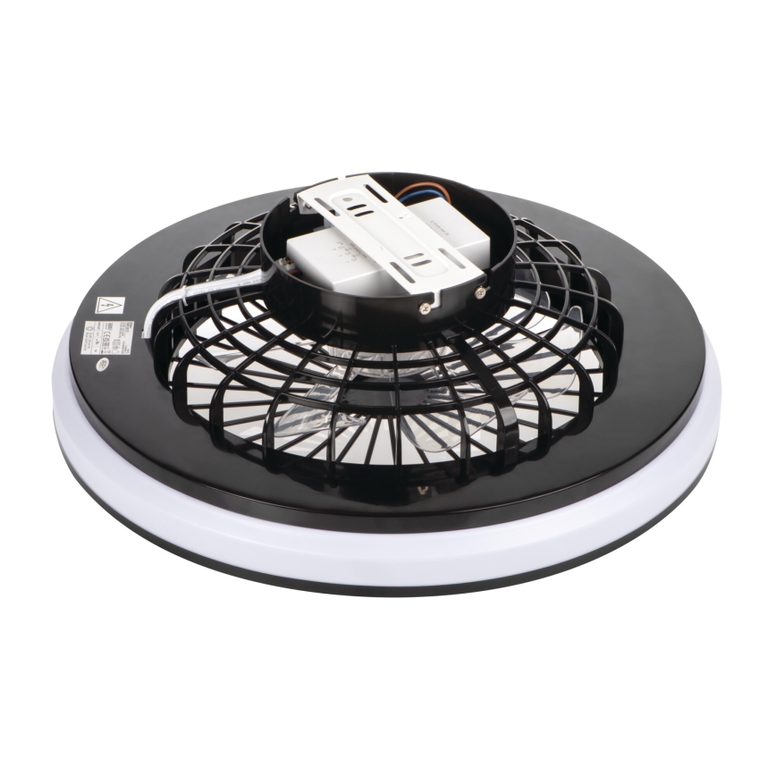 LED RGBW Prigušiva stropna svjetiljka s ventilatorom PLAVE LED/48W/230V 3000/4000/6500K + daljinski upravljač