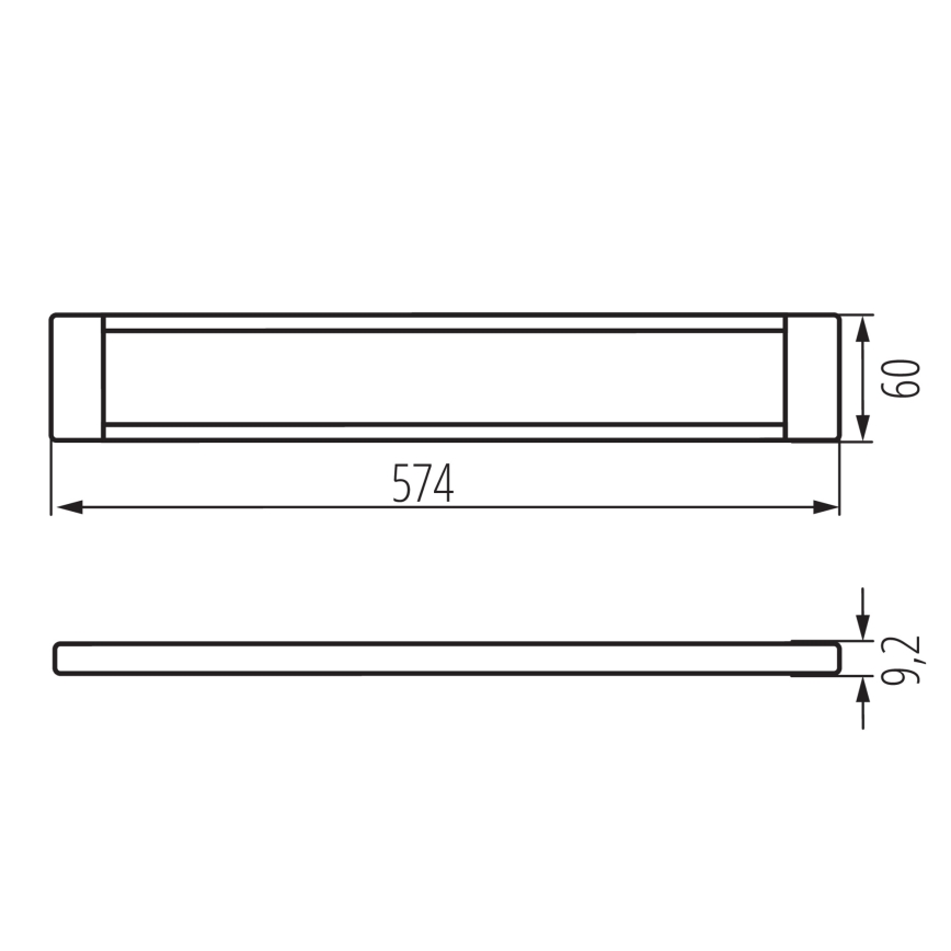 LED Prigušiva rasvjeta za namještaj DAXA LED/9W/24V 3000/4000/5500K