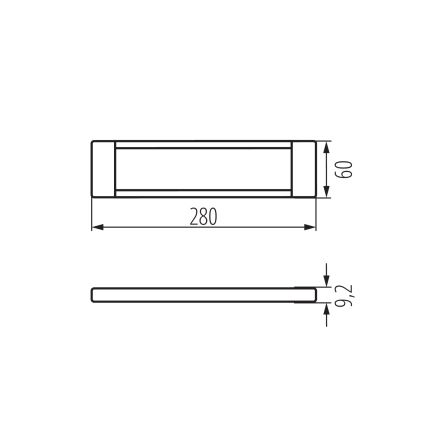 LED Prigušiva rasvjeta za namještaj DAXA LED/5W/24V 3000/4000/5500K