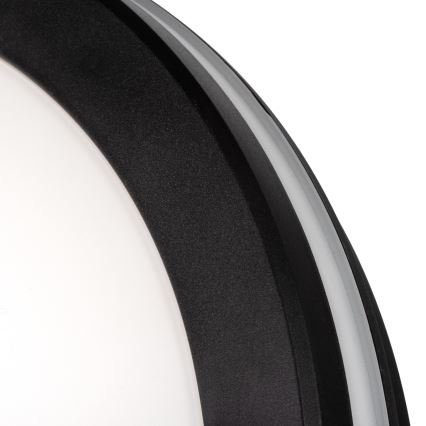 LED Vanjsko stropno svjetlo BENO E LED/12W/230V 3000/4000/6500K promjer 20 cm IP65 crna