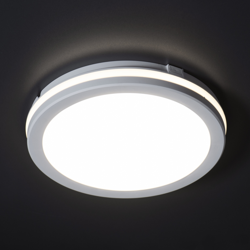 LED Vanjska stropna svjetiljka BENO ECO LED/20W/230V 3000/4000/6500K pr. 20 cm IP65 bijela