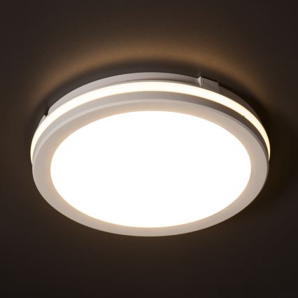 LED Vanjska stropna svjetiljka BENO ECO LED/20W/230V 3000/4000/6500K pr. 20 cm IP65 bijela