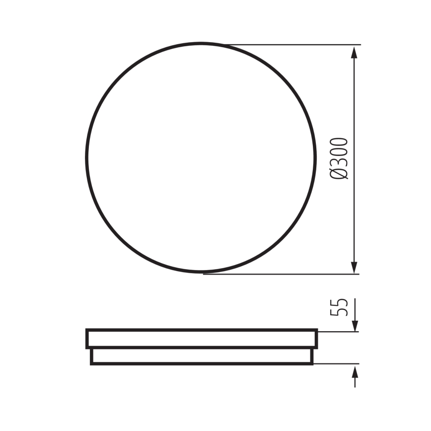 LED Vanjska stropna svjetiljka BENO ECO LED/30W/230V 3000/4000/6500K pr. 30 cm IP65 bijela