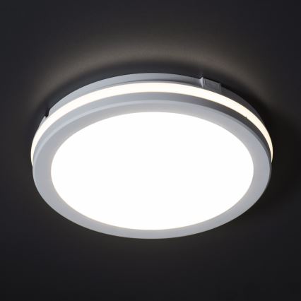LED Vanjsko stropno svjetlo BENO E LED/30W/230V 3000/4000/6500K promjer 30 cm IP65 bijela