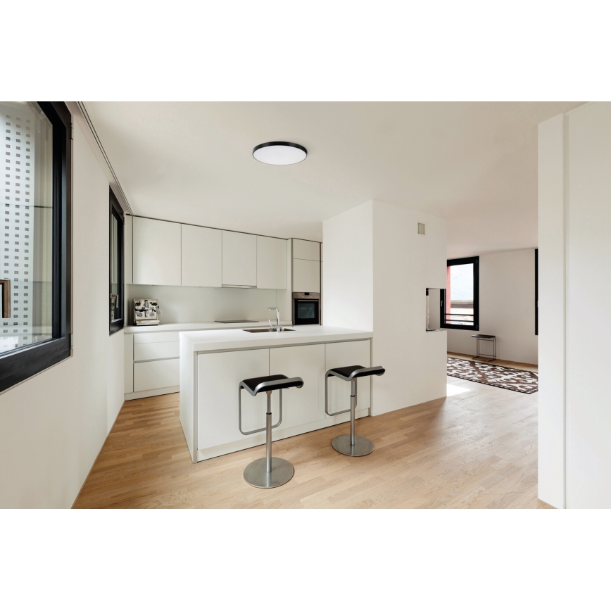 LED Prigušiva stropna svjetiljka PLAFON LED/20W/230V 3000-6500K Wi-Fi crna
