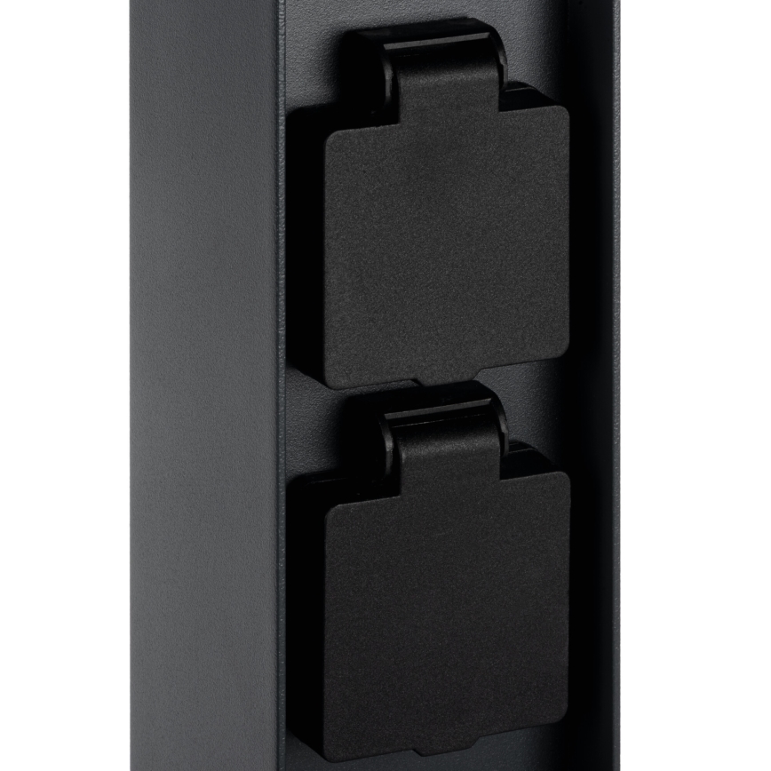 Vanjsko svjetlo s 2 utičnice DASTEN 1xG9/11W/230V 50 cm IP44 crno