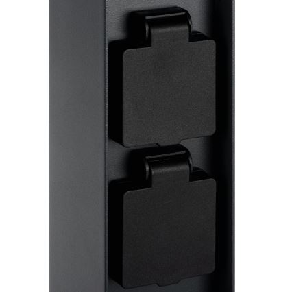 Vanjska lampa s 2 utičnice DASTEN 1xG9/11W/230V 50 cm IP44 crna