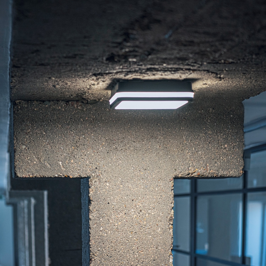 LED Vanjska stropna svjetiljka BENO LED/24/30W/230V 3000/3500/4000K IP65 antracit uglast