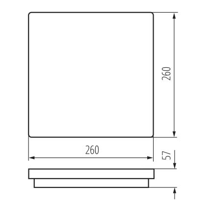 LED Vanjska stropna svjetiljka BENO LED/24/30W/230V 3000/3500/4000K IP65 antracit uglast