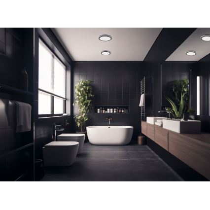 LED Vanjska stropna svjetiljka BENO LED/24/30W/230V 3000/3500/4000K IP65 antracit okrugli