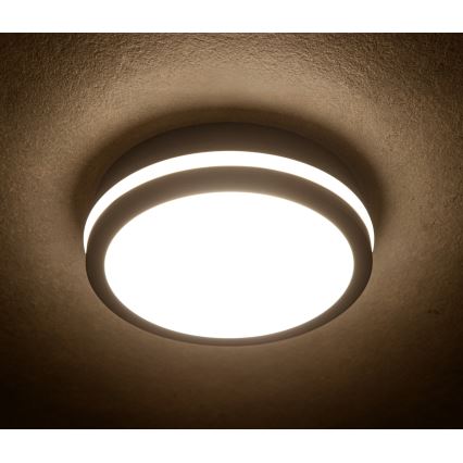 LED Vanjska stropna svjetiljka BENO LED/24/30W/230V 3000/3500/4000K IP65 antracit okrugli