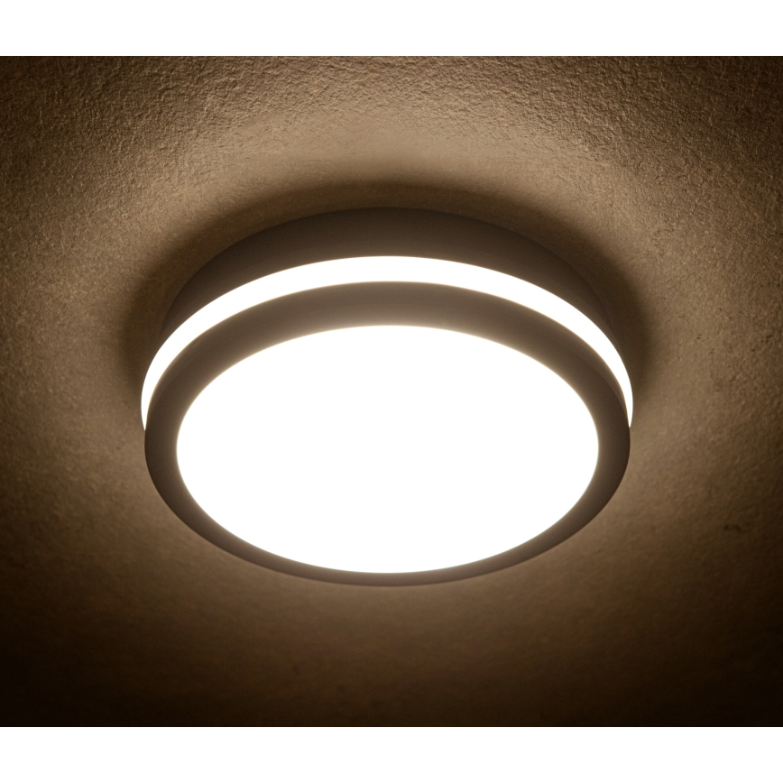 LED Vanjska stropna svjetiljka BENO LED/24/30W/230V 3000/3500/4000K IP65 antracit okrugli