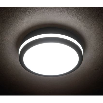 LED Vanjska stropna svjetiljka BENO LED/24/30W/230V 3000/3500/4000K IP65 antracit okrugli