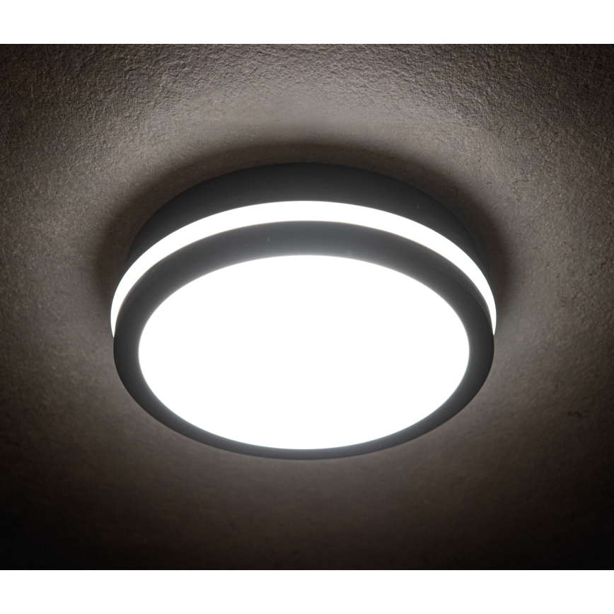 LED Vanjska stropna svjetiljka BENO LED/24/30W/230V 3000/3500/4000K IP65 antracit okrugli