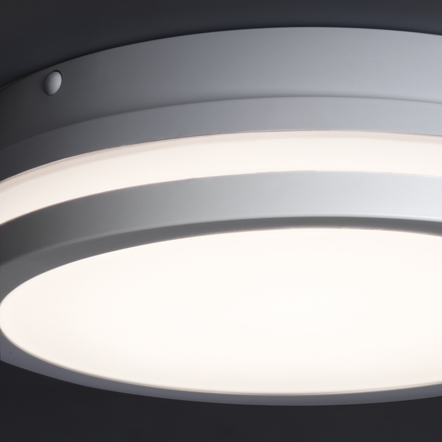 LED Vanjska stropna svjetiljka sa senzorom pokreta BENO LED/24/30W/230V 3000/3500/4000K IP65 bijela okrugli
