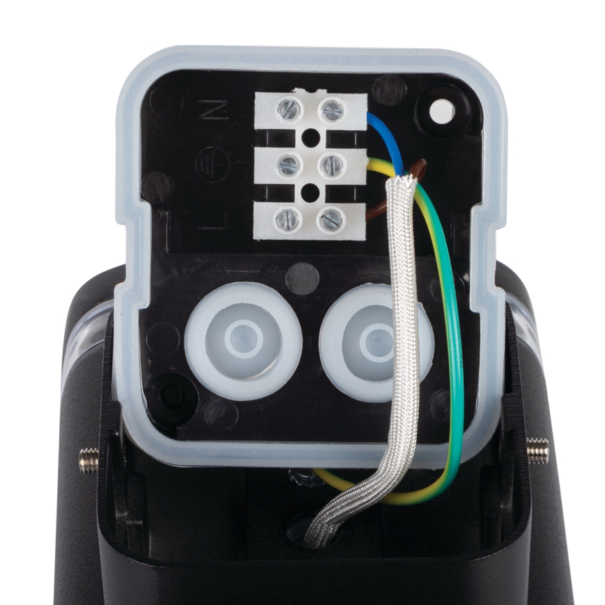 Vanjska zidna svjetiljka ZEVI 1xGU10/10W/230V IP54 crna