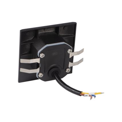 LED svjetiljka za stepenište s senzorom pokreta i sumraka EXIN LED/2,5W/230V 3000K IP65 crna četvrtasta