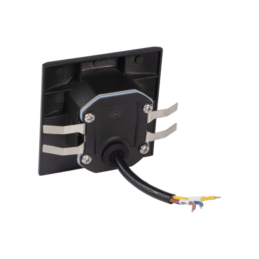 LED svjetiljka za stepenište s senzorom pokreta i sumraka EXIN LED/2,5W/230V 3000K IP65 crna četvrtasta